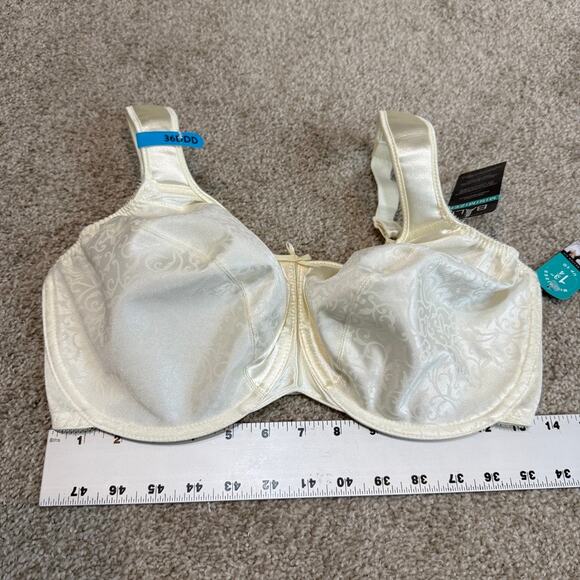 Bali 36DDD minimizer Satin Tracings underwire full coverage bra BC 2566 - Picture 3 of 13